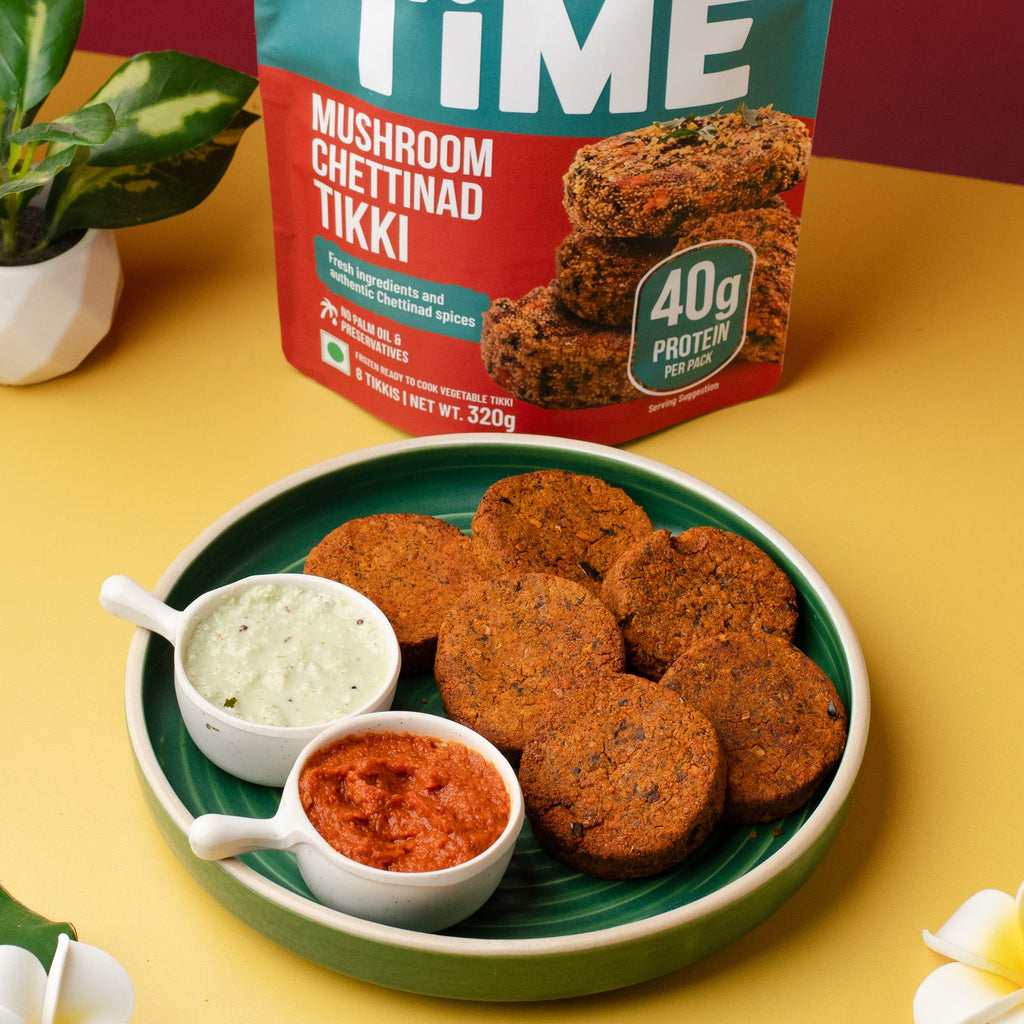Mushroom Chettinad Tikki
