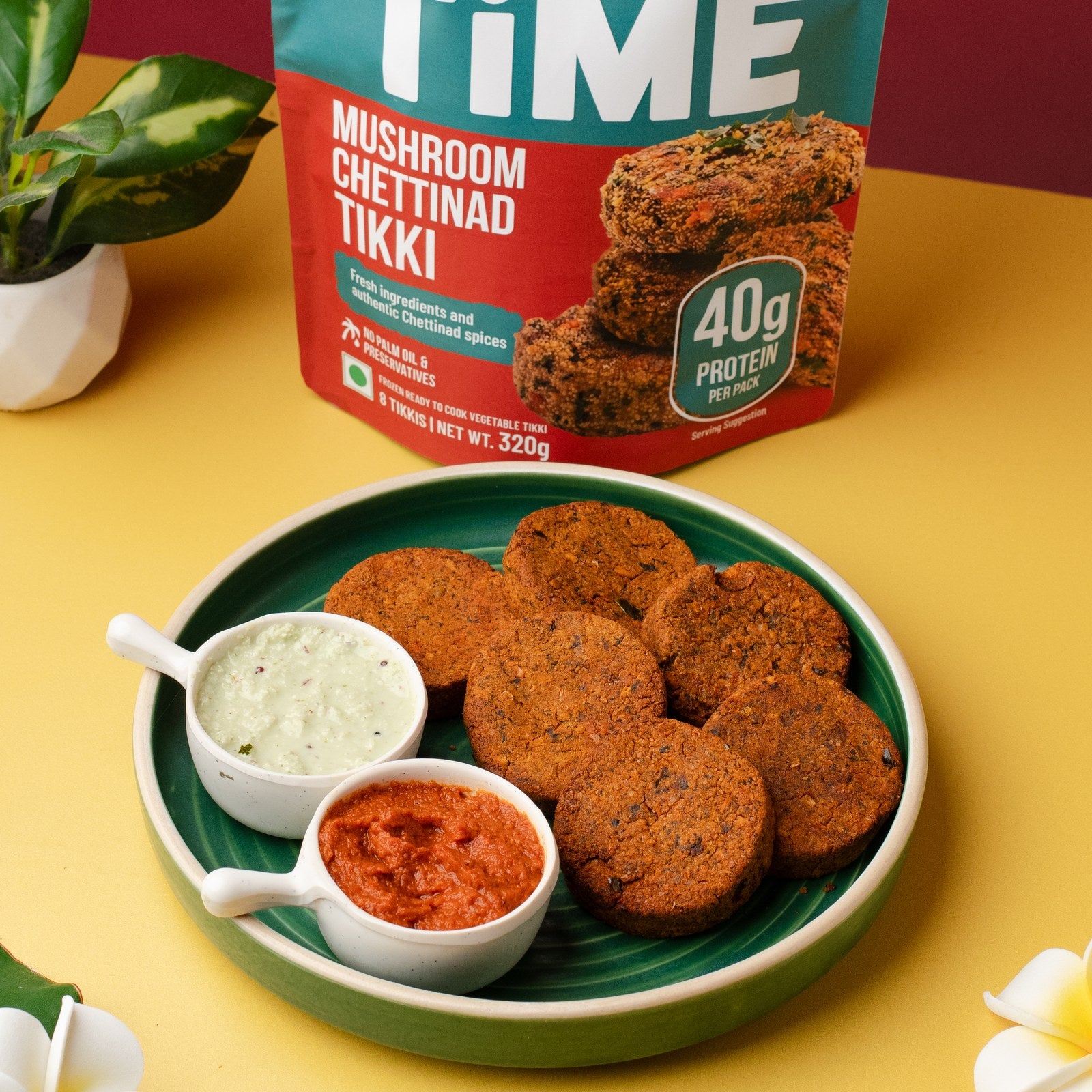 Mushroom Chettinad Tikki