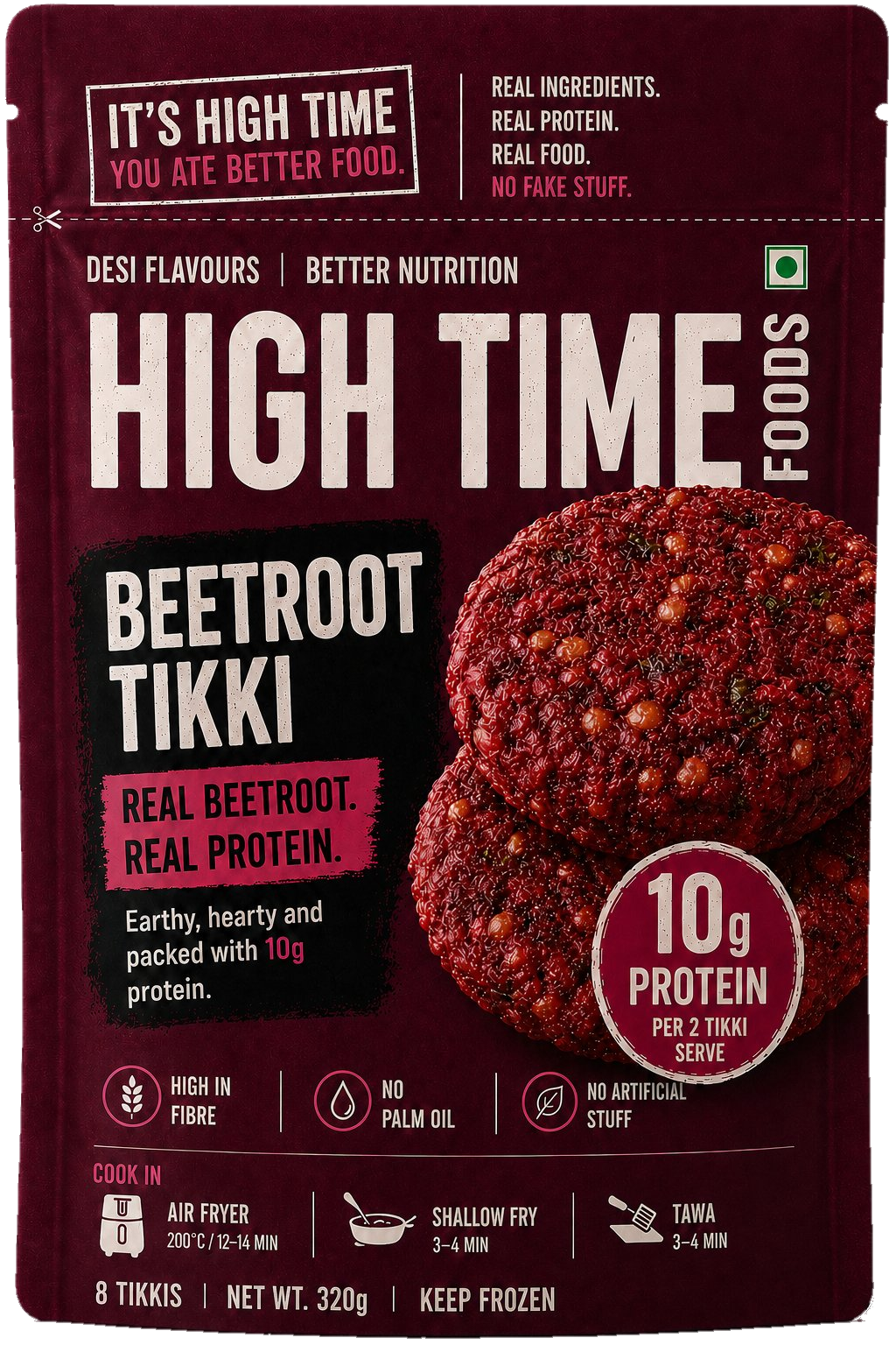 High Time Foods Beetroot Tikki